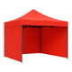 Cort pavilion 3x3m cu 3 pereti laterali si acoperis, cadru pliabil, panza impermeabila