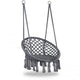 Leagan/balansoar suspendat tip scaun/hamac, diametru 80 cm, sarcina maxima 120kg, cadru metalic, pentru casa, gradina si veranda
